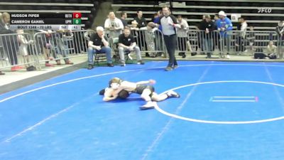 70 lbs Round Of 16 - Hudson Piper, Ruthless vs Cameron Ganiel, Upper Township