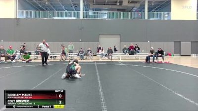 80 lbs Round 3 (10 Team) - Colt Brewer, Virginia Team Predator vs Bentley Marks, Noke Wrestling RTC