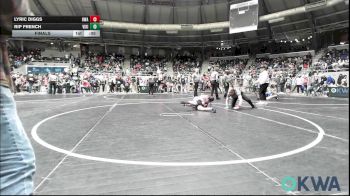 90 lbs Final - Lyric Diggs, HURRICANE WRESTLING ACADEMY vs Rip French, Viking Wrestling Club
