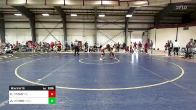 133 lbs Round Of 16 - Brett Redner, Rhode Island College vs Antonio Intintoli, Western New England