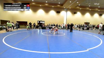 132 lbs Quarters - Hayden Lauterback, New Jersey vs Weston Baumgartner, Maryland