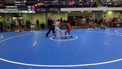 80 lbs Cons. Sub-semis - Giovonni Nix, Englewood Live Wire Wrestling Club vs Georgie Dipsey, Ruthless Wrestling Club