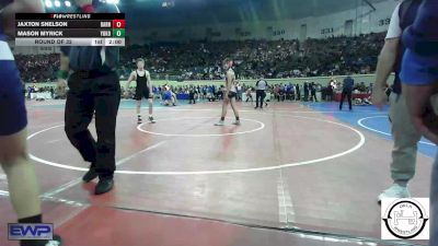 130 lbs Round Of 32 - Jaxton Snelson, Barnsdall Youth Wrestling vs Mason Myrick, Yukon