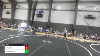 102 lbs Quarterfinal - Kellen Frost, Team Aggression vs Kj Sanchez, Victory Wrestling-Central WA