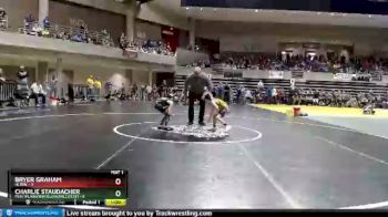 55 lbs Semis (4 Team) - Charlie Staudacher, PEM (Plainview/Elgin/Millville) vs Bryer Graham, HLWW