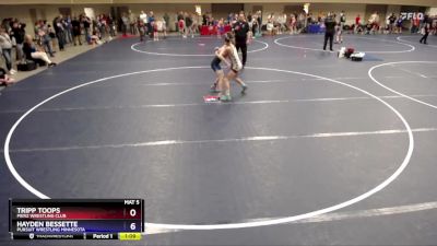 92 lbs Cons. Round 1 - Tripp Toops, Pierz Wrestling Club vs Hayden Bessette, Pursuit Wrestling Minnesota