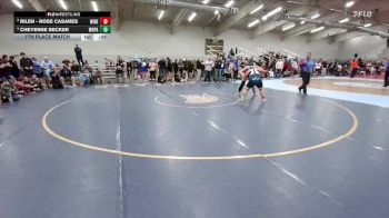 235 lbs 7th Place Match - Rilen - Rose Casares, Widefield vs Cheyenne Becker, Woodland Park