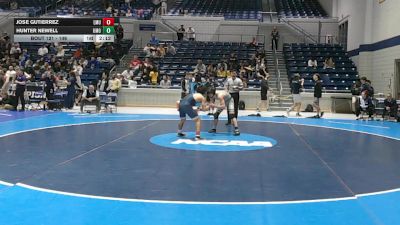 149 lbs Cons. Round 3 - Hunter Newell, Mount Olive vs Jose Gutierrez, Lincoln Memorial