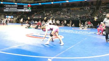115 Class 2 lbs Quarterfinal - Abby Donovan, Central (St. Joseph) vs Alyssa Salemie, Branson