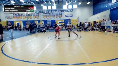 150 lbs Champ. Round 2 - Owen Thomson, Slam Academy / Caveman Wrestling Club vs Nolan West, Brevard FCA