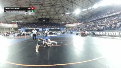 Girls 4A 140 lbs 3rd Place Match - Jannethzy Cortes-Hernandez, Mariner (Girls) vs Rubylove Koch, Curtis (Girls)