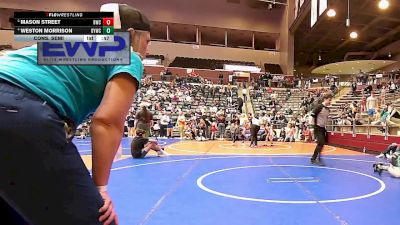 100 lbs Cons. Semi - Weston Morrison, Blazing Yetis Wrestling Club vs Mason Street, Battlefield Wrestling Club