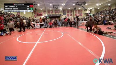 60 lbs Round Of 16 - AJAY Carwile II, Pin-King All Stars vs Nicholas Mihos, Coweta Tiger Wrestling