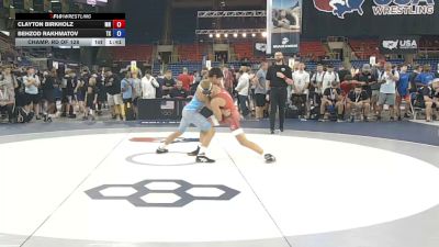126 lbs Champ. Rd Of 128 - Clayton Birkholz, Minnesota vs Behzod Rakhmatov, Texas