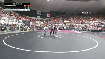285 lbs Cons. Round 2 - Alex Strother, Carbondale-Santa Fe Trail HS vs Max Depperschmidt, Scott Community HS