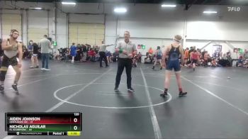 120 lbs Round 1 (8 Team) - Nicholas Aguilar, FL Scorpions vs Aiden Johnson, Centurion WC