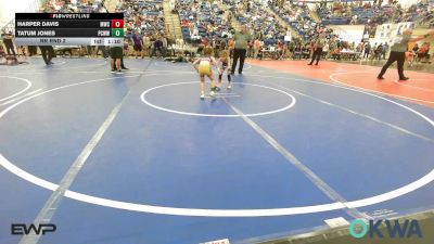 43 lbs Rr Rnd 2 - Harper Davis, Moodys Wrestling Club vs Tatum Jones, Ponca City Wildcat Wrestling