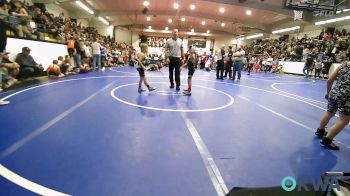 60 lbs Consi Of 8 #2 - Keilen Fields, Wyandotte Youth Wrestling vs Deacon Doerr, BAWC