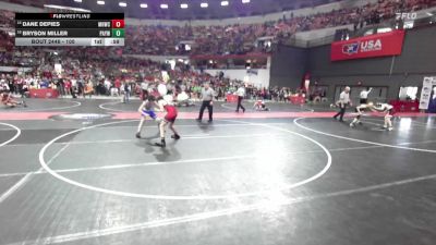 105 lbs Cons. Round 2 - Dane Depies, Mt. Horeb Wrestling Club vs Bryson Miller, Parkview Albany Youth Wrestling