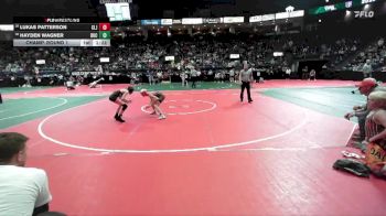 96 lbs Champ. Round 1 - Lukas Patterson, CLJ1 vs Hayden Wagner, BUC2