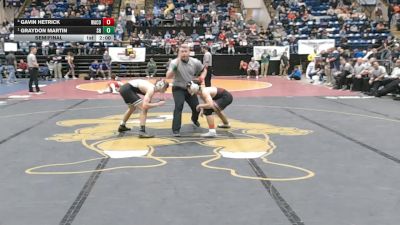 3 - 126 lbs Semifinal - Graydon Martin, Staunton River vs Gavin Hetrick, Warren County