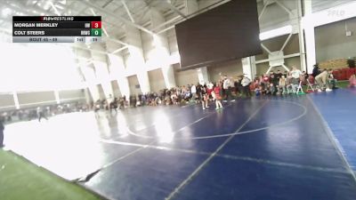 49 lbs Champ. Round 1 - Colt Steers, RWC- Roy Wrestling Club vs Morgan Merkley, Uintah Wrestling