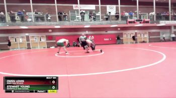 285 lbs Cons. Round 3 - Stewart Young, Bonneville High School vs Owen Lewis, Rigby High School