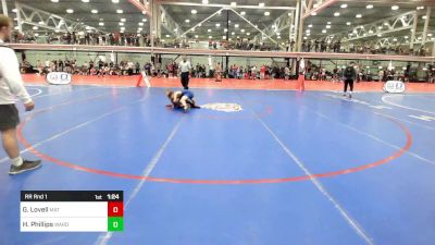 90 lbs Rr Rnd 1 - Gavin Lovell, Mat Assassins vs Hunter Phillips, Ward Melville