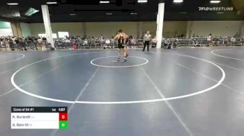 138 lbs Consi Of 64 #1 - Kent Burandt, LA vs Ambrose Boni III, PA