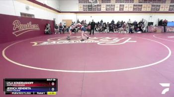 160 lbs Champ. Round 2 - Lyla Kondrashoff, Santa Rosa College vs Jessica Mendieta, Menlo College
