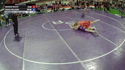 125 lbs Makenzi McCoy, Utah HS Girls vs Sasha Williams, Oklahoma 2 HS Girls