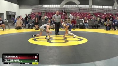 95 lbs Placement Matches (8 Team) - Tony Mohwish, Patriots Wrestling Club vs Kai Jacobson, LAW/Crass Wrestling