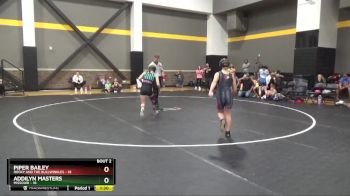100 lbs Round 1 (4 Team) - Piper Bailey, Rocky And The Bullwinkles vs Addilyn Masters, Missouri
