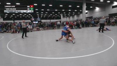 138 lbs Champ. Rd Of 32 - Kirk Wilson, 308 Wrestling Academy vs Landen Lage, Backyard Brawlers Midwest