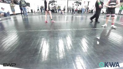 90 lbs Rr Rnd 3 - Jax Feathers, Verdigris Youth Wrestling vs Jaxon Dobson, Black Fox Wrestling Club