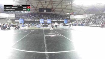 Boys 4A 215 lbs Champ. Round 1 - Tobias Chappell, Union vs James Perez, Sunnyside