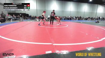150 lbs Rr Rnd 3 - Kaeli Forrester, Black Widows 7-12 vs Karlee Brummett, Washington 7-12
