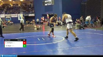 285 lbs Champ. Round 3 - Gavin Bage, Mount St Joes vs Cael DeNigris, Delaware Military Academy