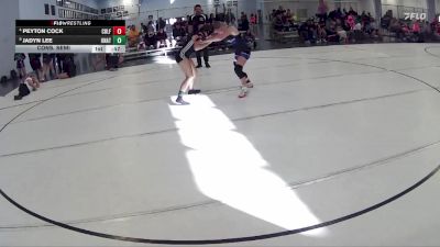123 lbs Cons. Semi - Peyton Cock, Mccook vs Jadyn Lee, Sidney