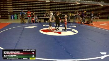 49 lbs 2nd Place Match - Ryker Henderson, Top Of The Rock Wrestling Club vs Ryker Layher, Douglas Wrestling Club
