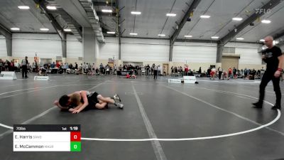 70 lbs Rr Rnd 3 - Ezra Harris, Sanderson Wrestling Academy vs Emmett McCammon, Maurer Coughlin Wrestling Club