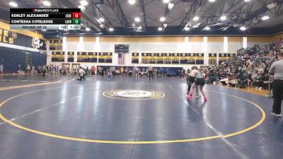 155 lbs Round Of 16 - Kenley Alexander, Seneca Valley vs Contessa Cotelesse, Laurel
