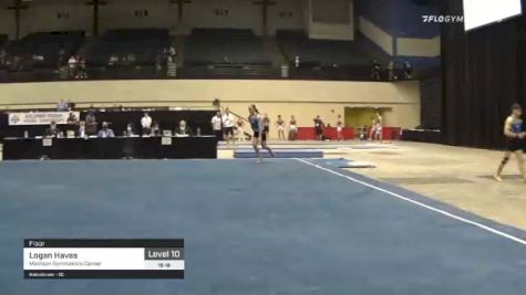 Logan Havas - Floor, Madison Gymnastics Center - 2021 USA Gymnastics Development Program National Championships