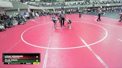 80 lbs Cons. Round 2 - Logan Wenninger, New Prague Wrestling vs Rylee Engan, Minnesota