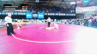 Girls 1B/2B/1A 120 Semifinal - Kadence Neumeyer, Castle Rock (Girls) vs Lahalee Michel, Omak (Girls)