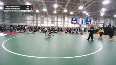 55 kg Cons. Quarters - Haley Narahara, Menlo Wrestling Club vs Waverly Kanelong, Golden Bear Wrestling Club