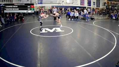 121 lbs Cons. Round 3 - Cooper Keith, Moshannon Valley Hs vs Kolton McKain, West Shamokin Hs