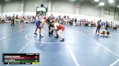 155 lbs Cons. Round 4 - Iam Garcia, Eagle Empire Wrestling vs Vernon Riggins, Michigan West Wrestling Club