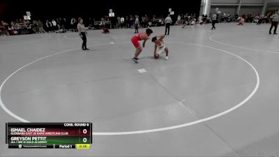 120 lbs Cons. Round 6 - Ismael Chaidez, Glenbard East Jr Rams Wrestling Club vs Greyson Pettit, All I See Is Gold Academy