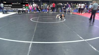 44 lbs Consolation - Tyson Wise, York vs Boyd Pick, Centre Hall